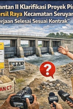 Proyek Pintu Air Desa Persil Raya Disebut Sesuai Kontrak dan Diawasi Konsultan, Publik Masih Soroti Transparansi Material Galian C