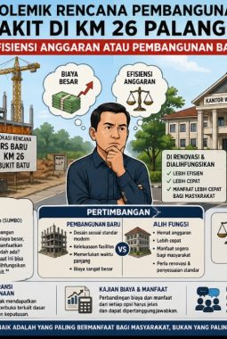 Proyek RS KM 26 Dikritik, Opsi Alih pungsi Bekas Kantor Wali Kota Dinilai Lebih Hemat