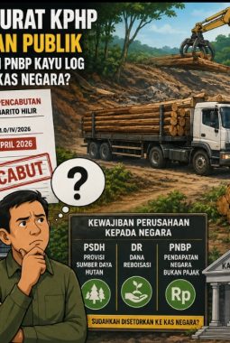 Pencabutan Surat KPHP Picu Sorotan, Publik Pertanyakan Setoran PSDH, DR dan PNBP Kayu Log PT BPM