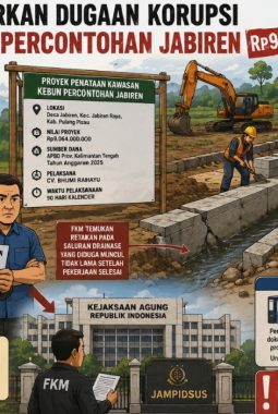 LSM FKM Laporkan Dugaan Korupsi Proyek Kebun Percontohan Jabiren Rp9 Miliar