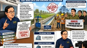 Disorot FKM, PUPR Kalteng Klaim Proyek Bahatap Besar Sesuai Kontrak