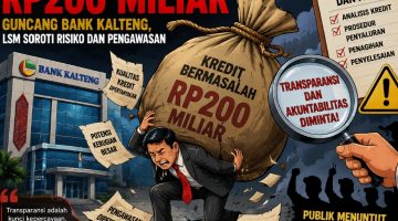LSM Soroti Kredit Bermasalah Rp200 Miliar di Bank Kalteng