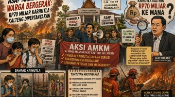 Asap Makin Pekat, Warga Bergerak: Rp70 Miliar Karhutla Kalteng Dipertanyakan